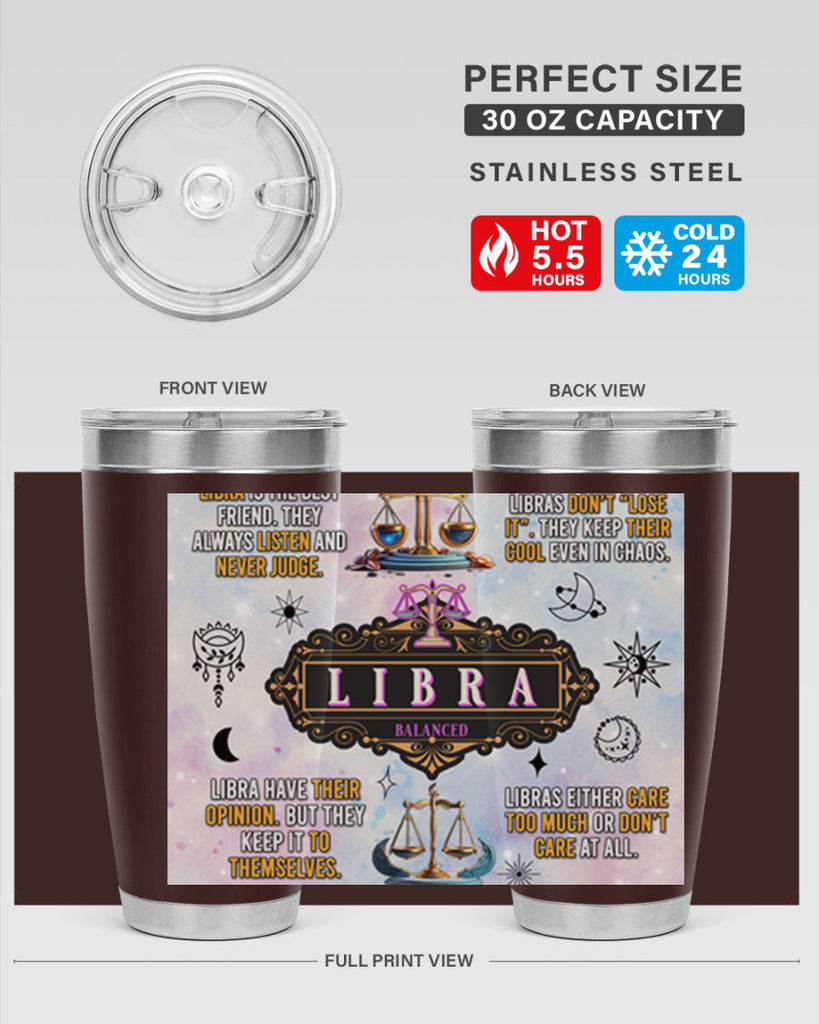 StraightLibra 474#- zodiac- Tumbler