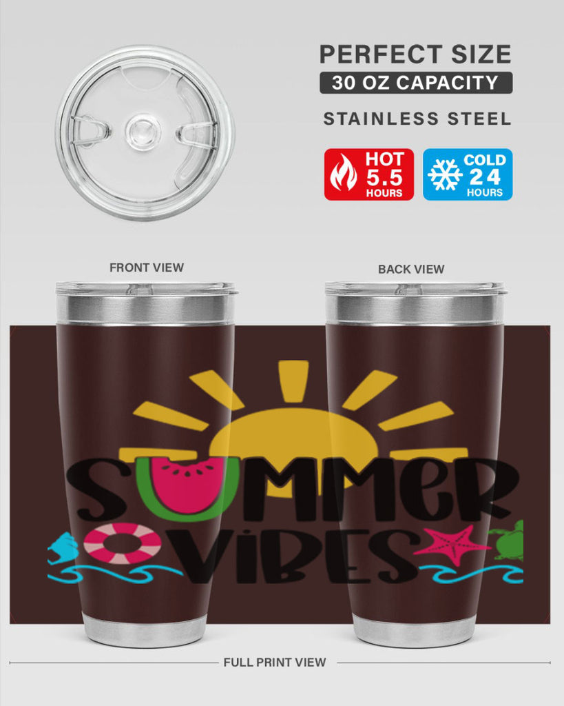 Summer Vibes Style 19#- summer- Tumbler