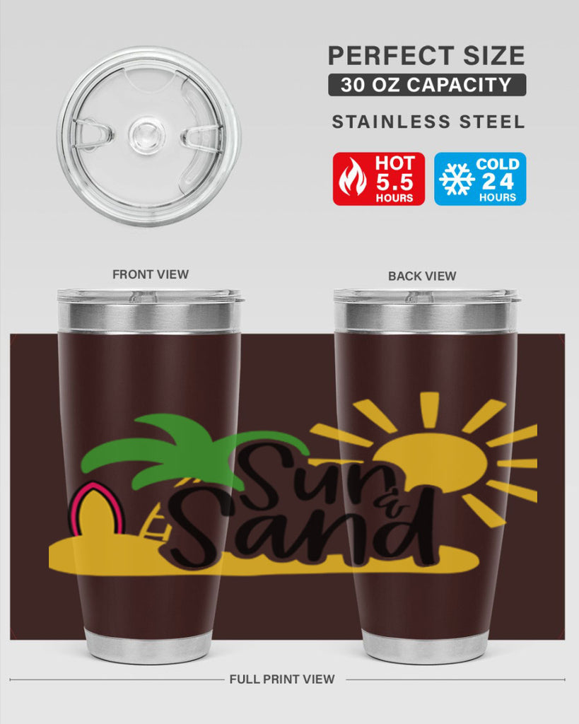 Sun Sand Style 17#- summer- Tumbler