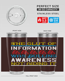 The glut of information was dulling awareness not aiding it Style 21#- self awareness- Tumbler