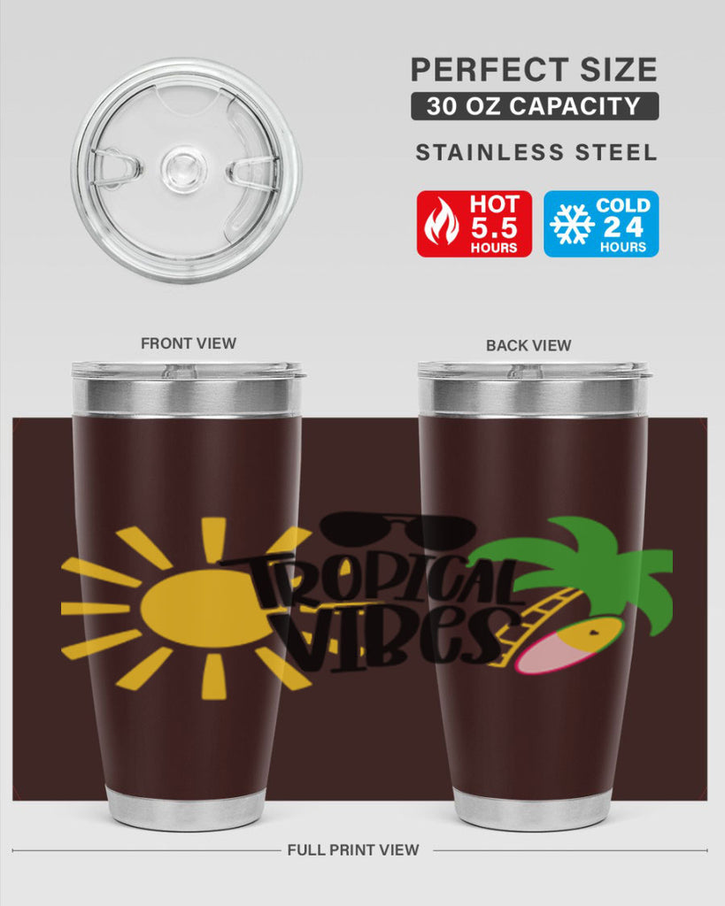 Tropical Vibes Style 9#- summer- Tumbler