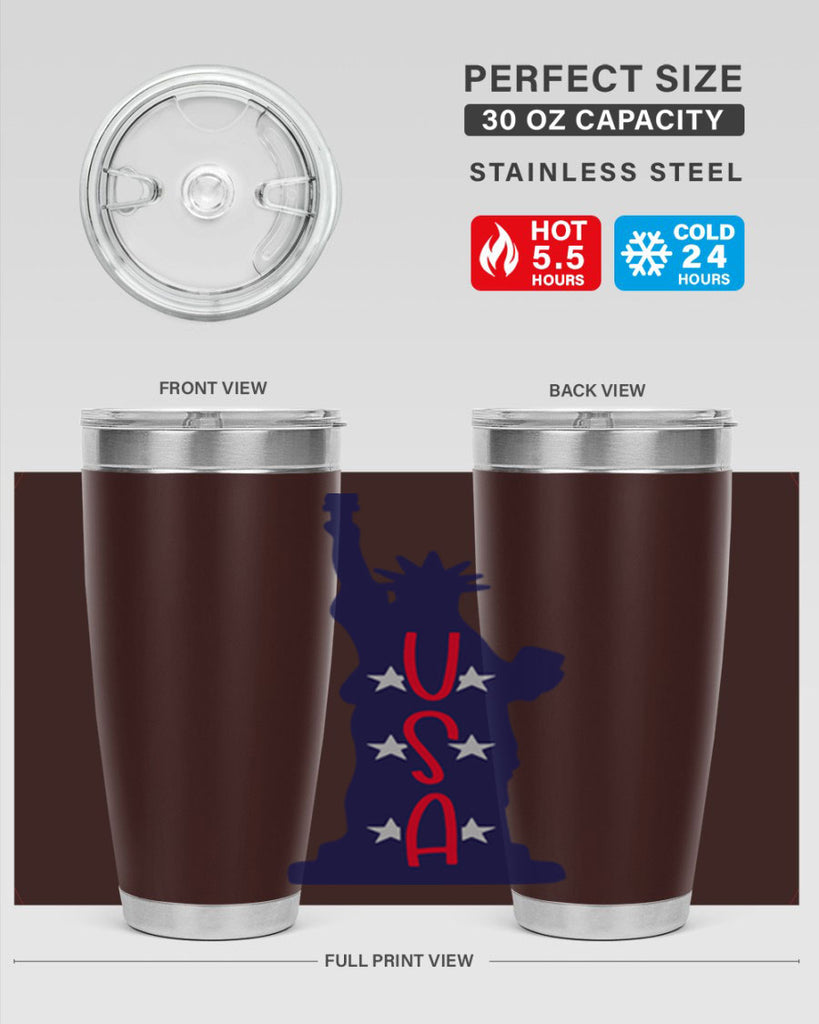 USA Style 181#- Fourt Of July- Tumbler