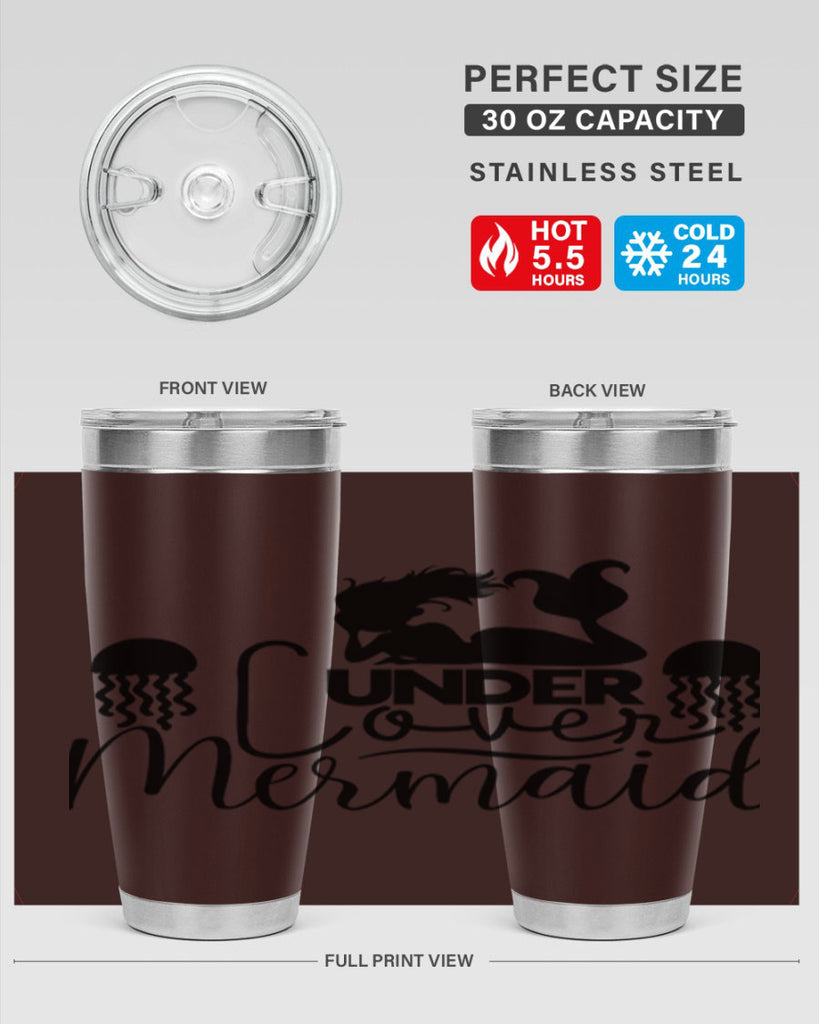 Under Cover Mermaid 642#- mermaid- Tumbler