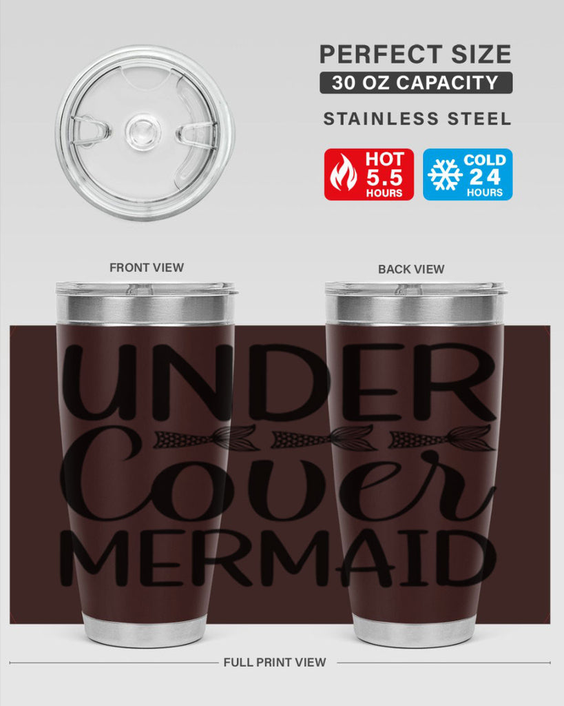 Under Cover Mermaid 647#- mermaid- Tumbler