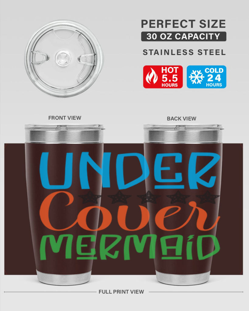 Under Cover Mermaid 648#- mermaid- Tumbler