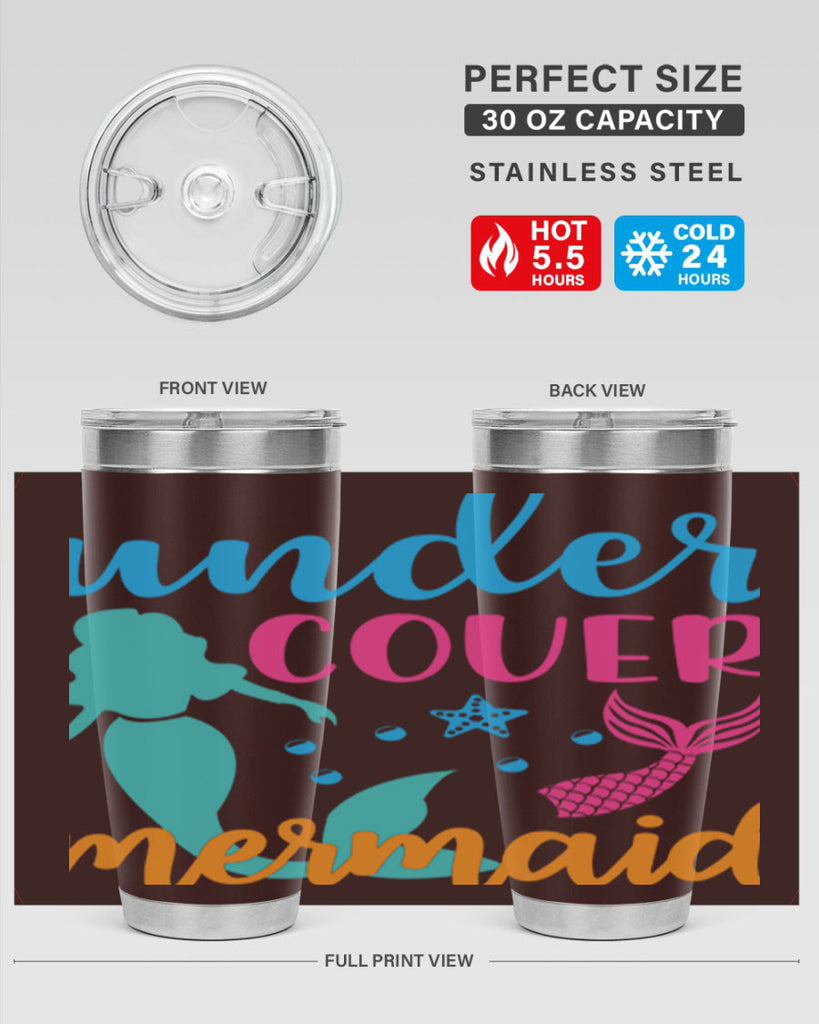 Under Cover Mermaid Design 654#- mermaid- Tumbler