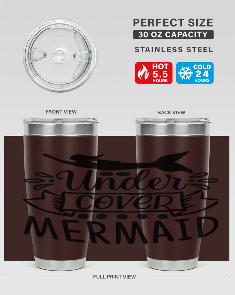 Under cover mermaid 645#- mermaid- Tumbler