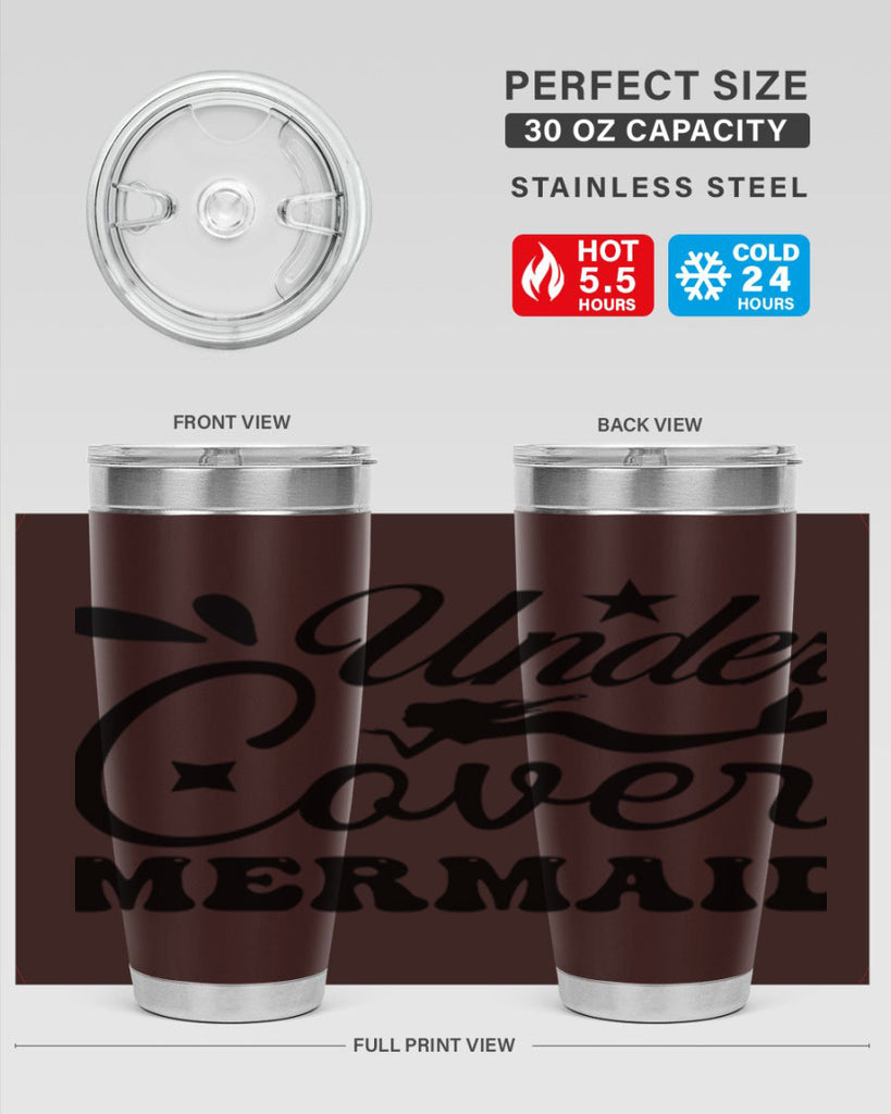 Under cover mermaid 646#- mermaid- Tumbler