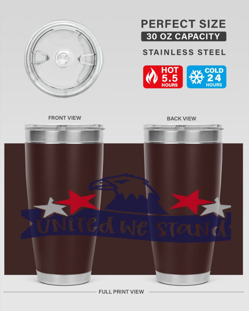United We Stand Style 178#- Fourt Of July- Tumbler