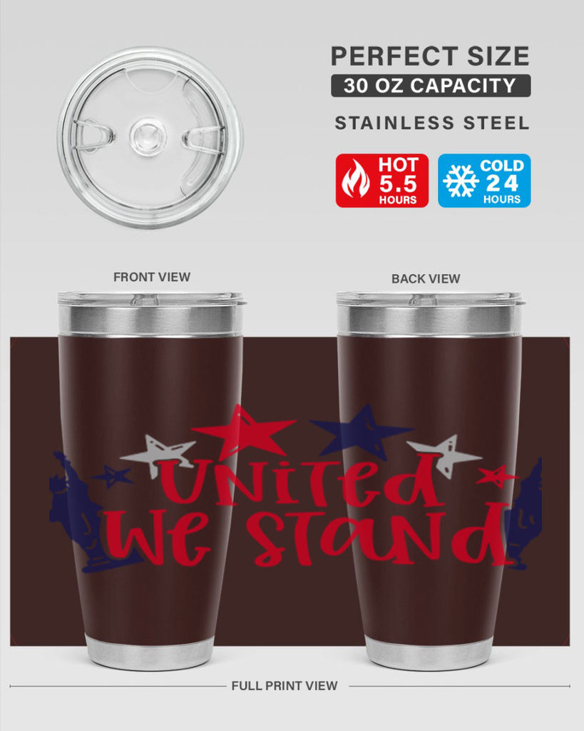 United We Stand Style 179#- Fourt Of July- Tumbler