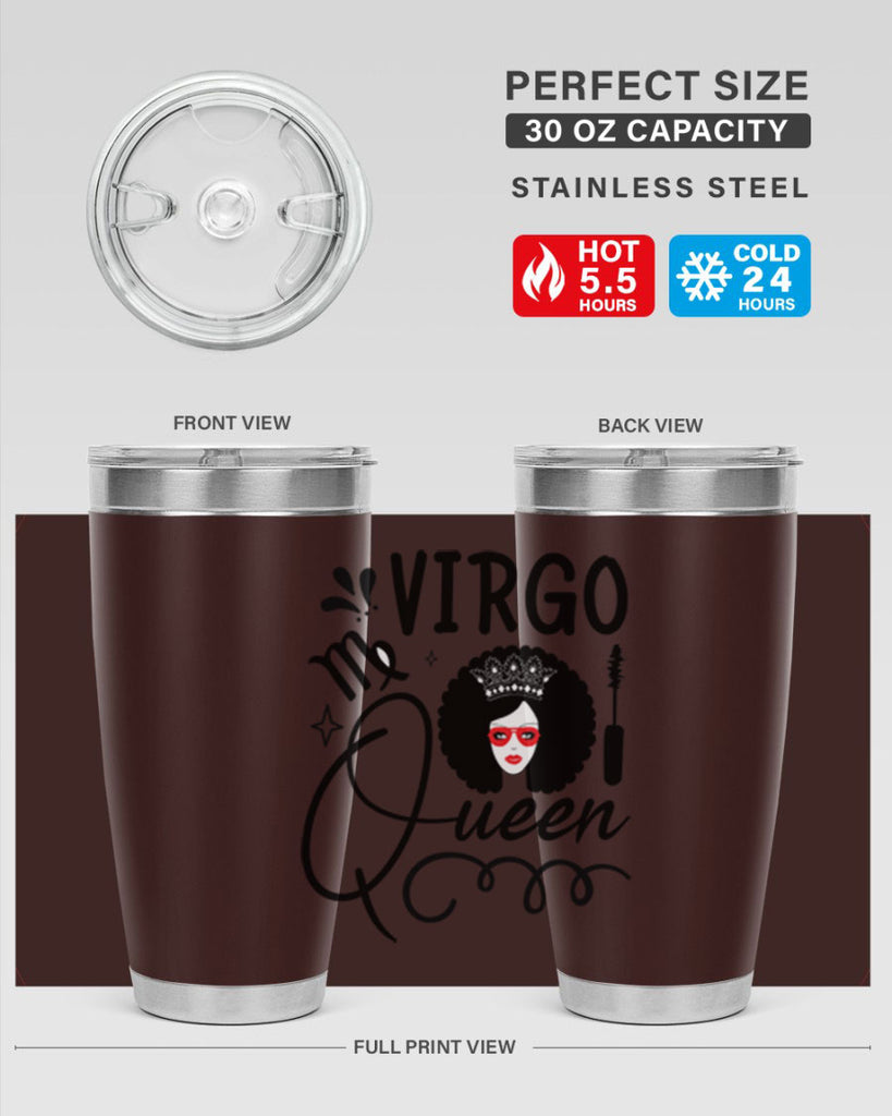 Virgo queen 541#- zodiac- Tumbler