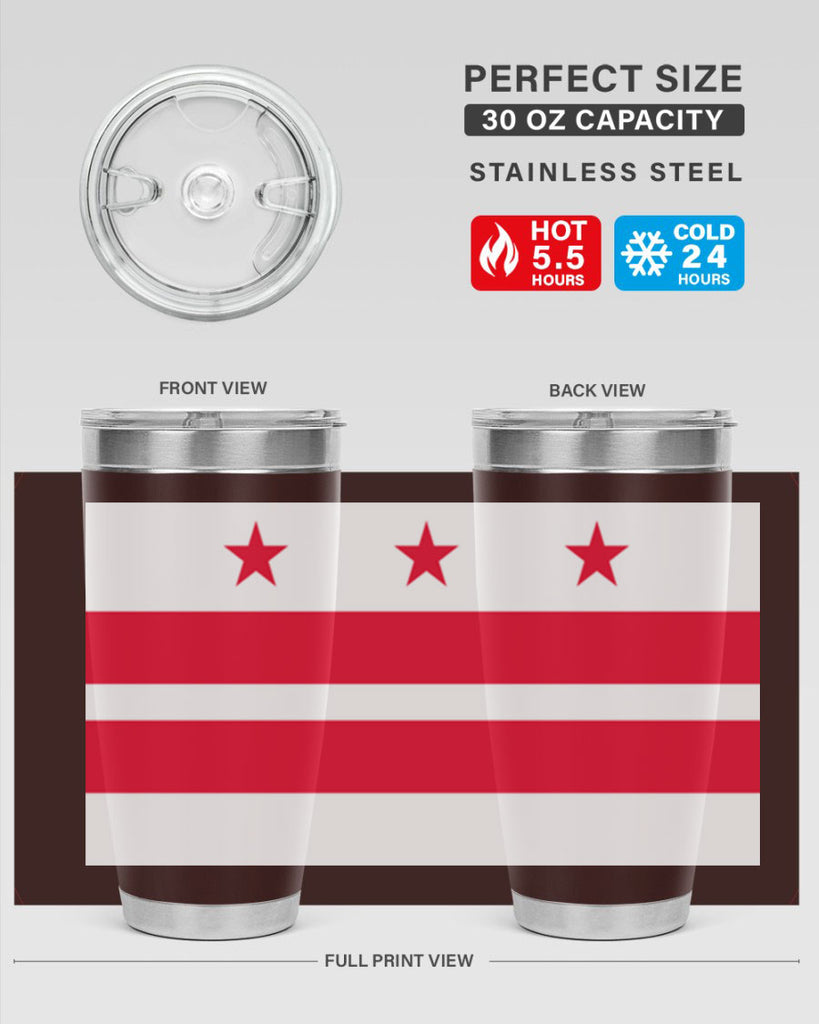 Washington DC 5#- Us Flags- Tumbler