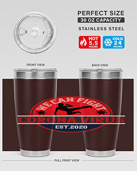 We Can Fight Corona Virus Est Style 11#- corona virus- Tumbler
