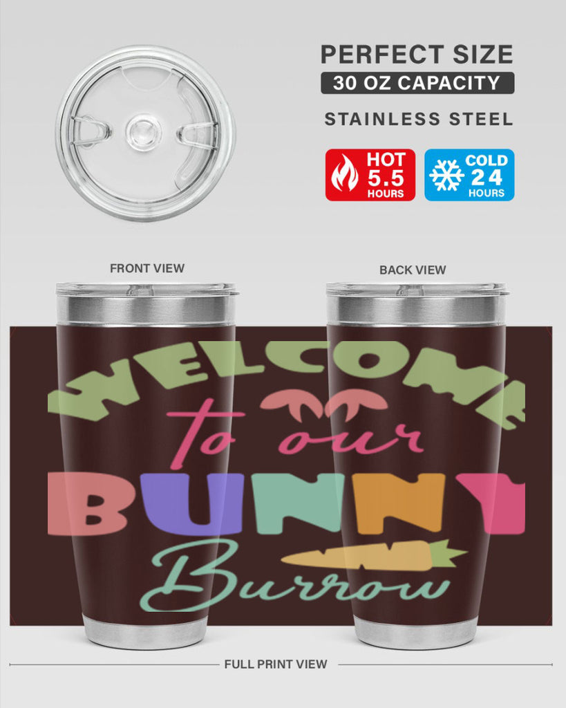 Welcome to our bunny burrow588#- spring- Tumbler