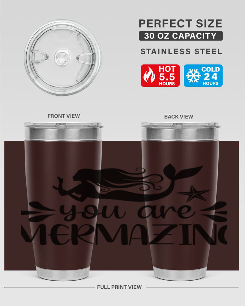 You are mermazing 687#- mermaid- Tumbler