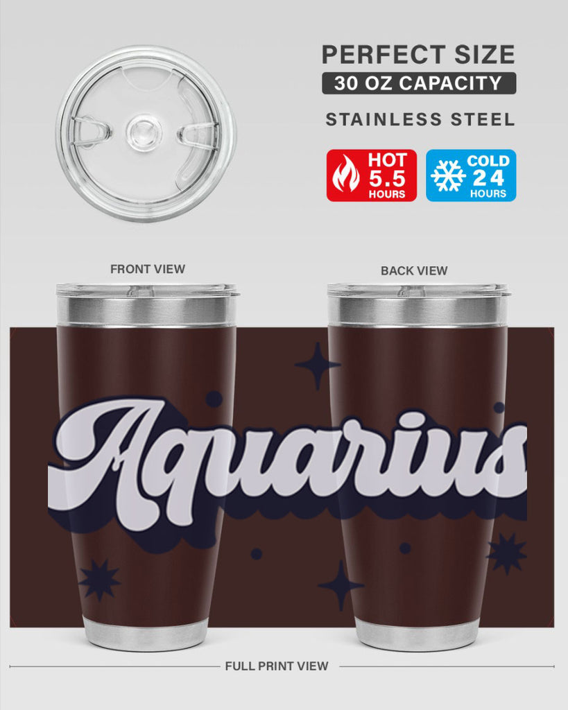 aquarius 82#- zodiac- Tumbler