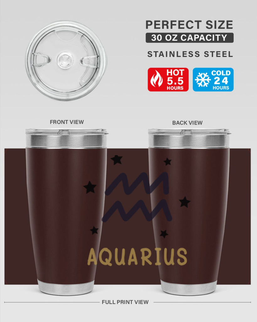 aquarius 83#- zodiac- Tumbler