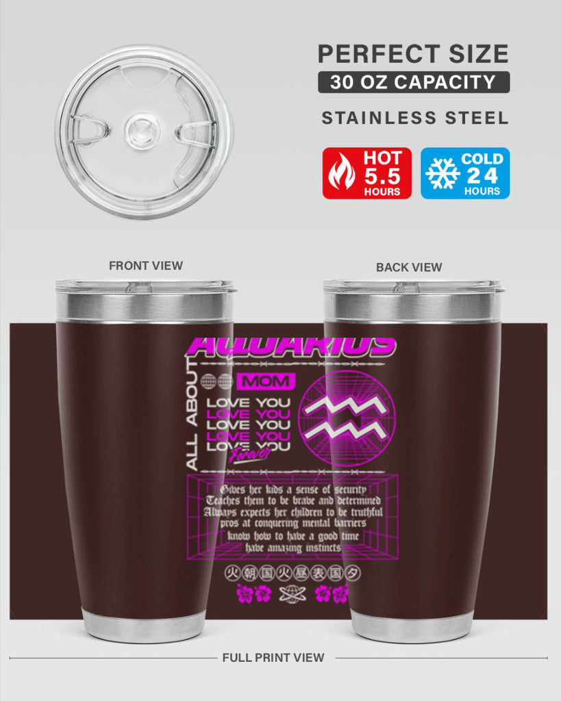 aquarius 86#- zodiac- Tumbler