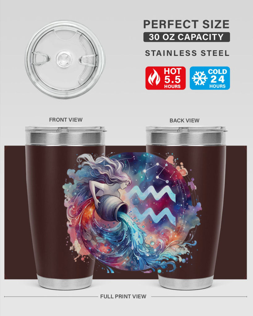 aquarius 90#- zodiac- Tumbler