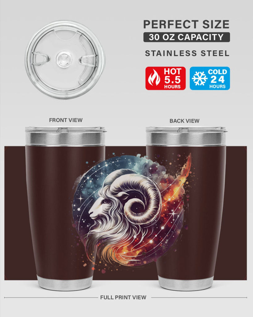 aries 124#- zodiac- Tumbler