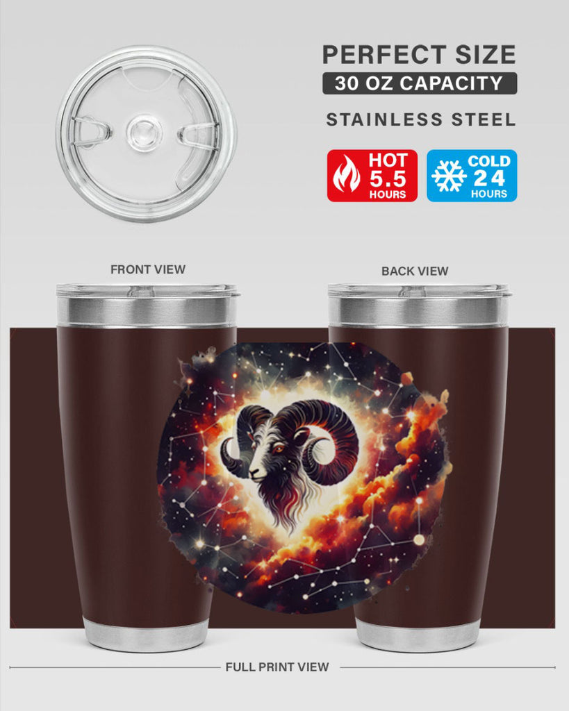 aries 126#- zodiac- Tumbler