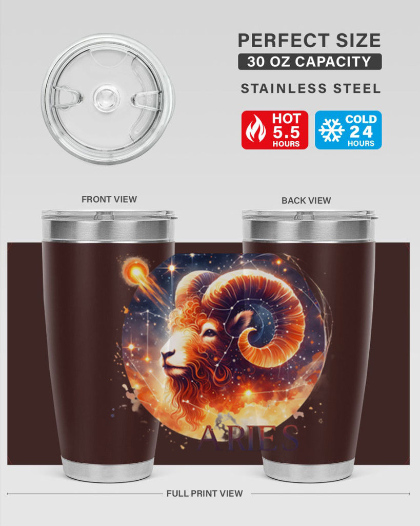 aries 130#- zodiac- Tumbler
