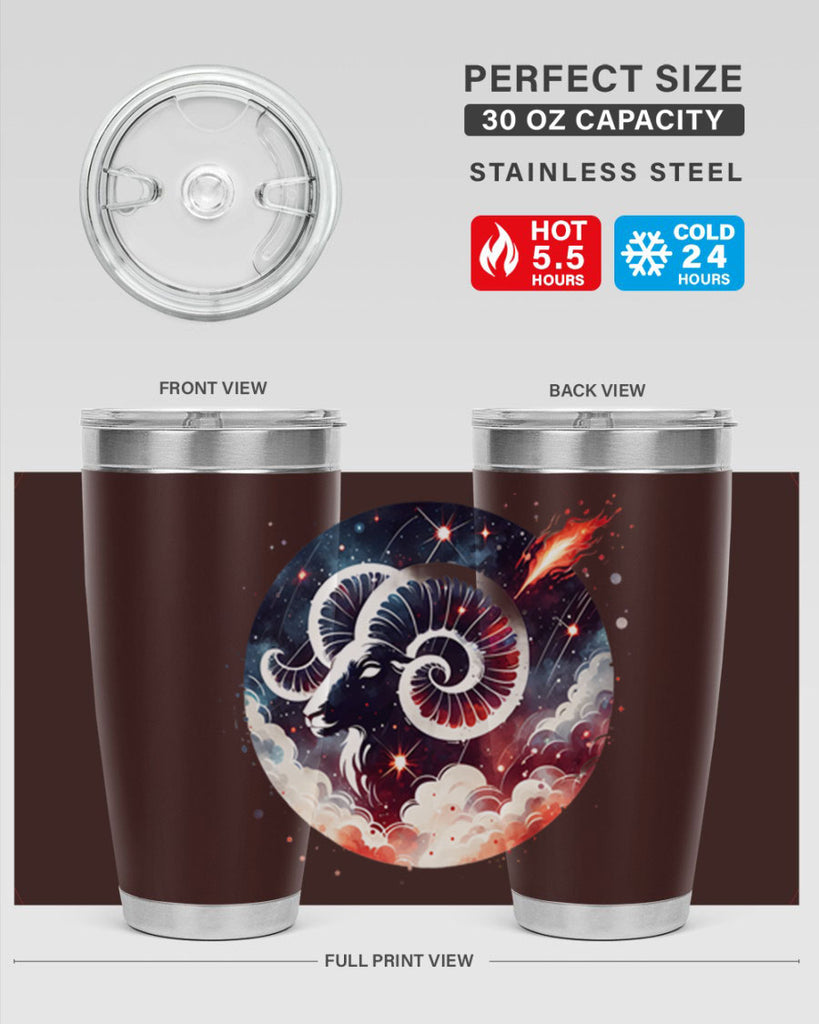 aries 140#- zodiac- Tumbler