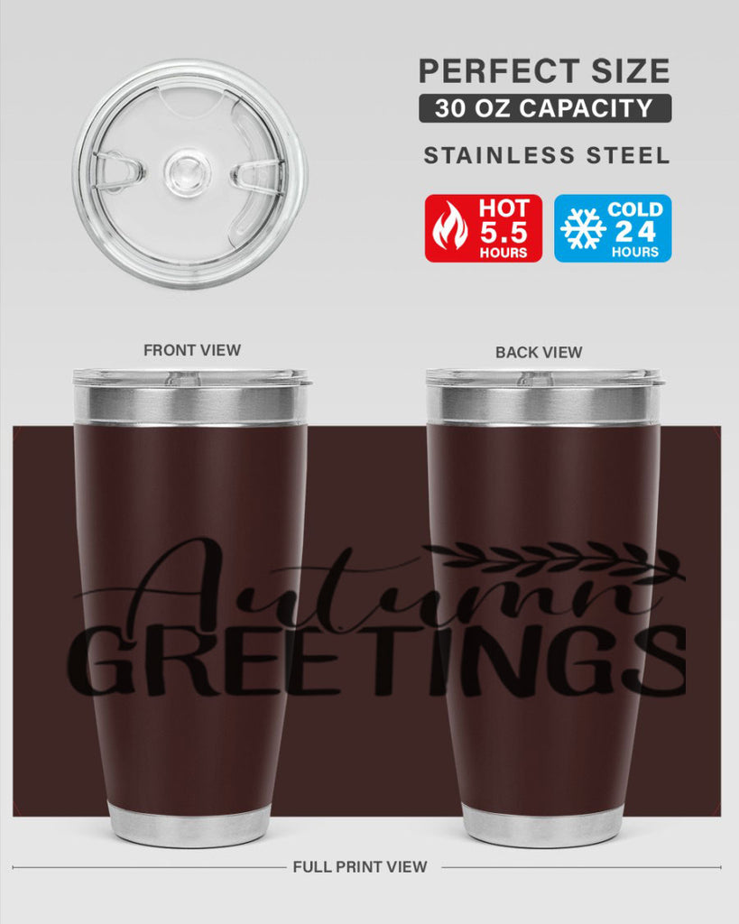 autumn greetings 13#- fall- Tumbler