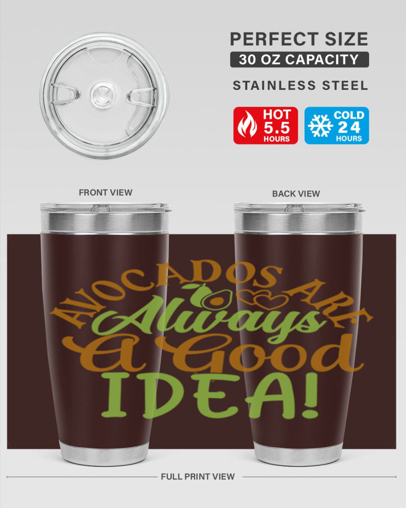 avocados are always a good idea 10#- avocado- Tumbler