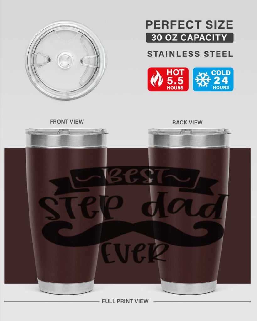 best step dad ever 70#- fathers day- Tumbler