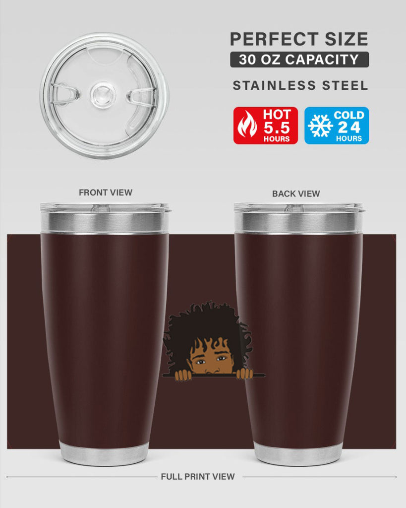 black boy 4#- black men - boys- tumbler
