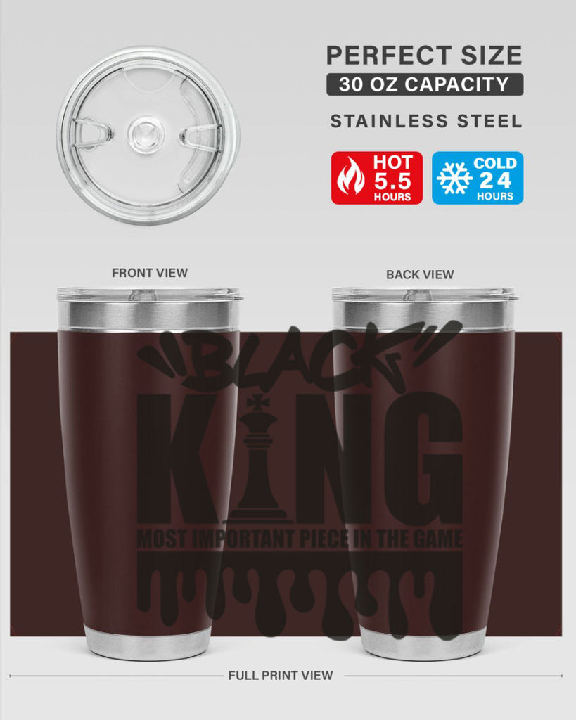 black king 214#- black words phrases- Cotton Tank