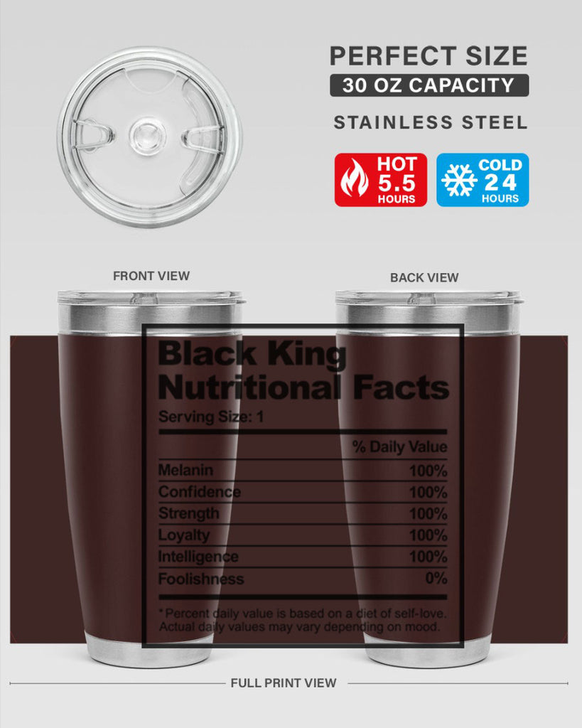 black king nutritional facts 231#- black words phrases- Cotton Tank