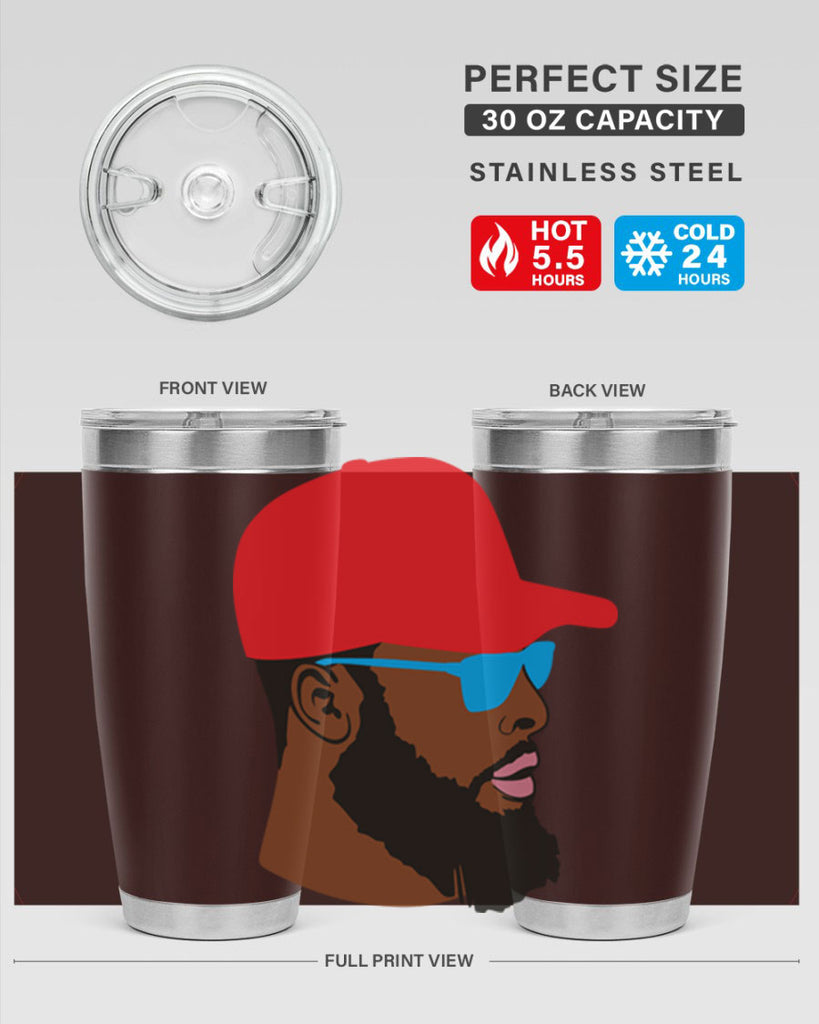 black man style 1#- black men - boys- tumbler