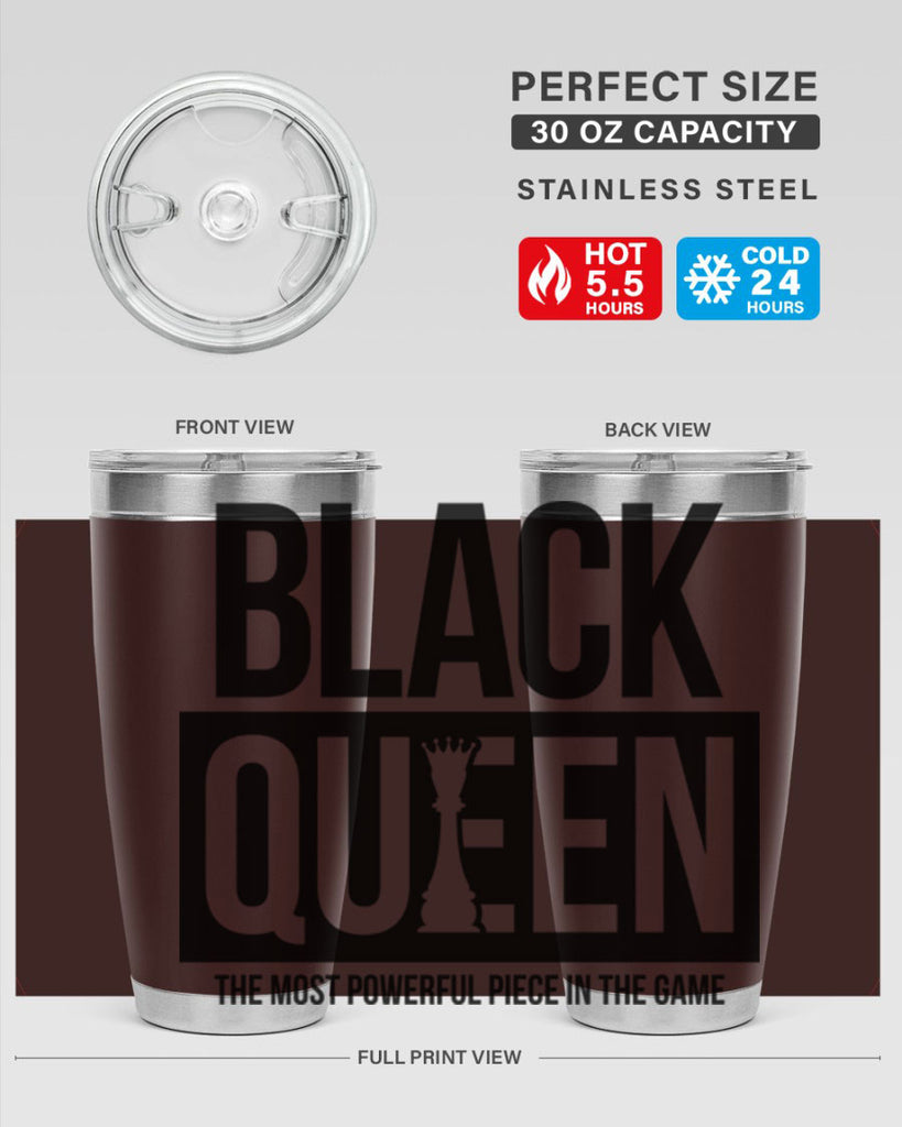 black queen chess 224#- black words phrases- Cotton Tank