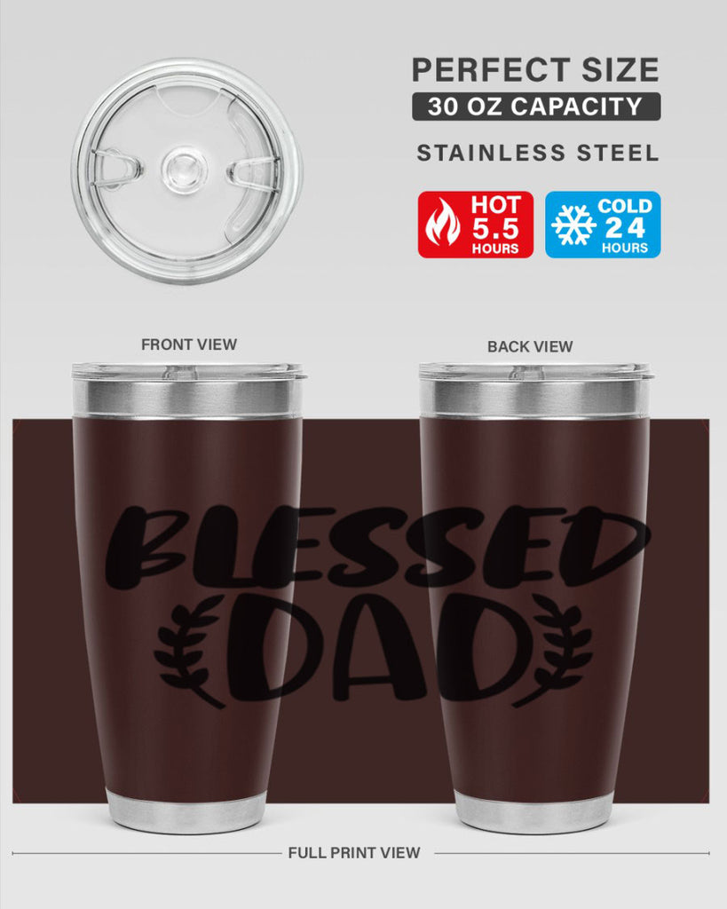 blessed dad 36#- dad- Tumbler