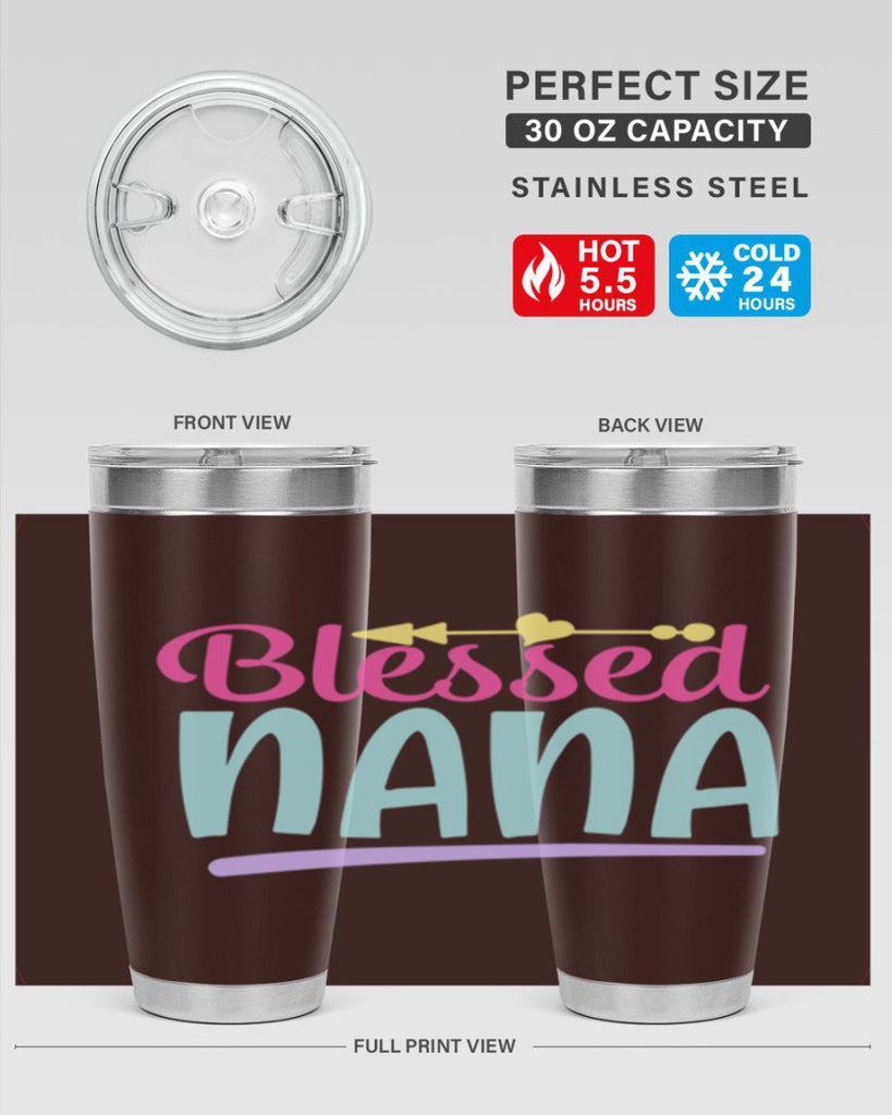 blessed nana 60#- grandma - nana- Tumbler