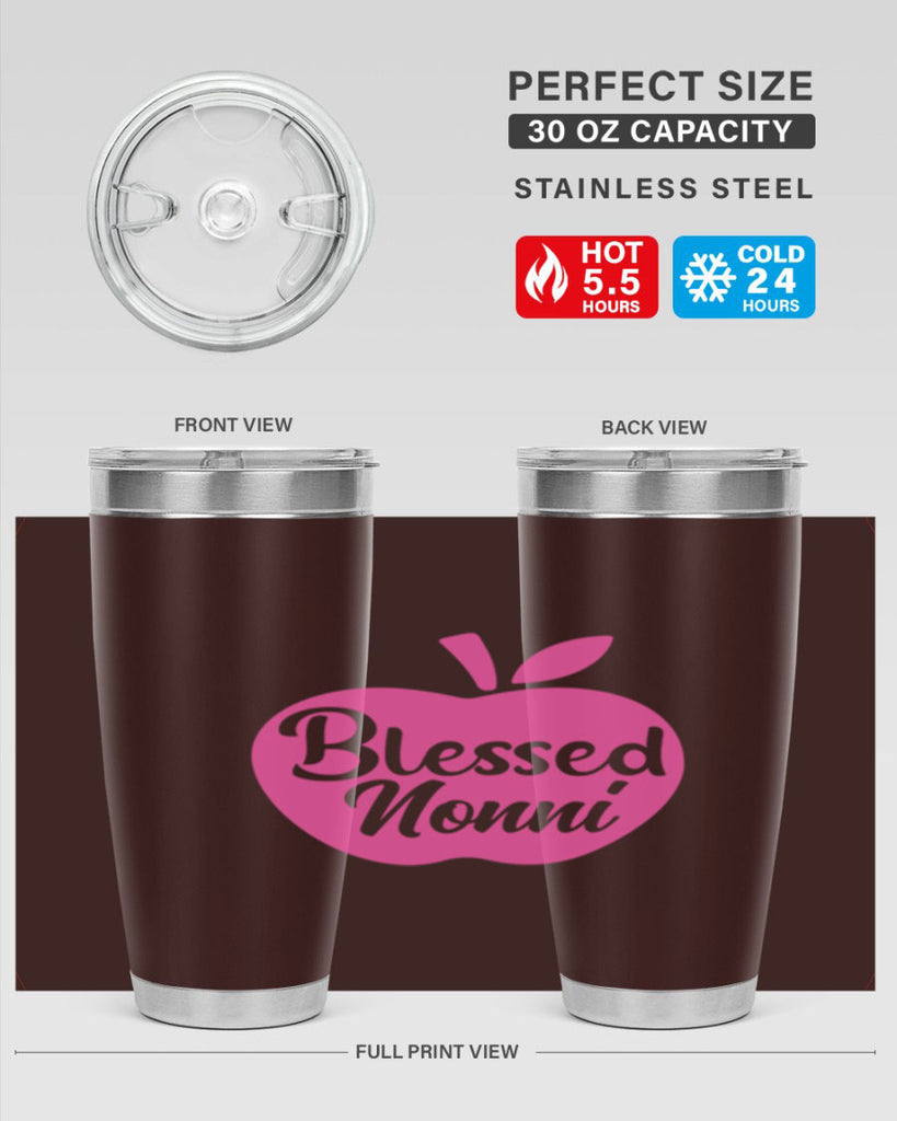 blessed nonni 58#- grandma - nana- Tumbler