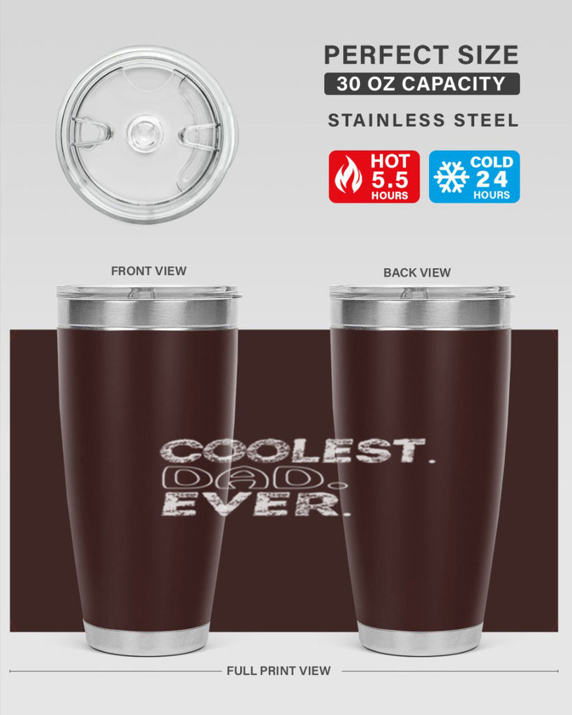coolest dad ever 38#- dad- Tumbler