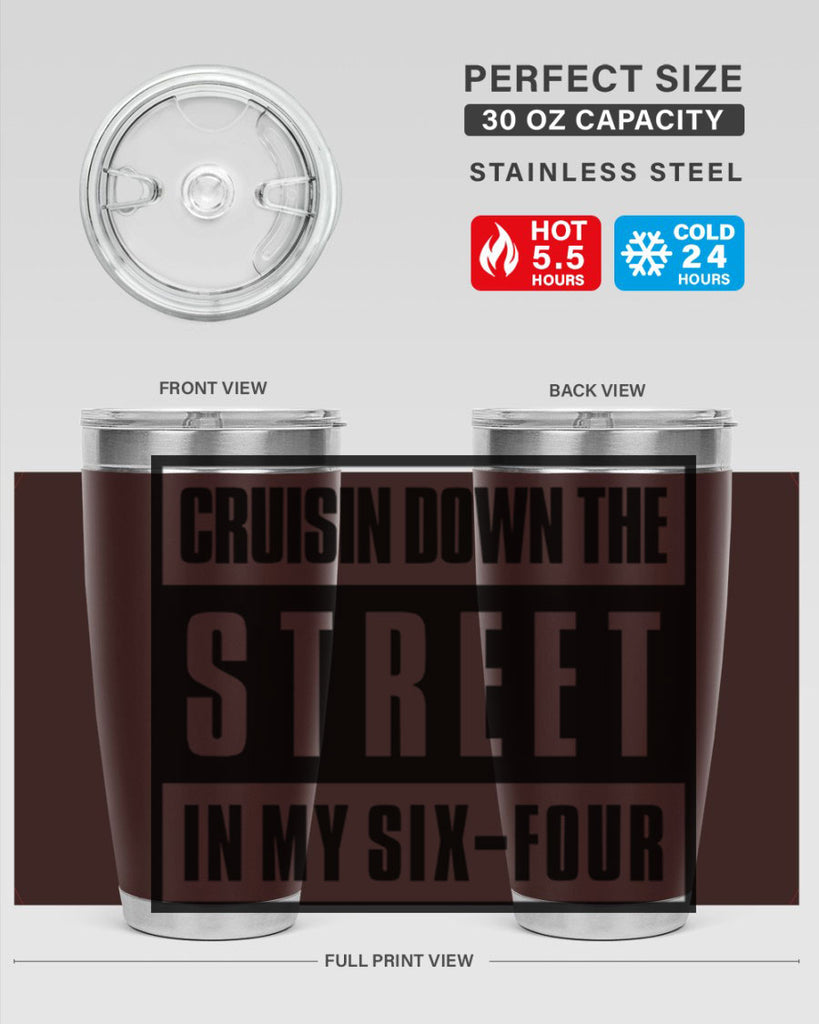 cruisin down the street 181#- black words phrases- Cotton Tank