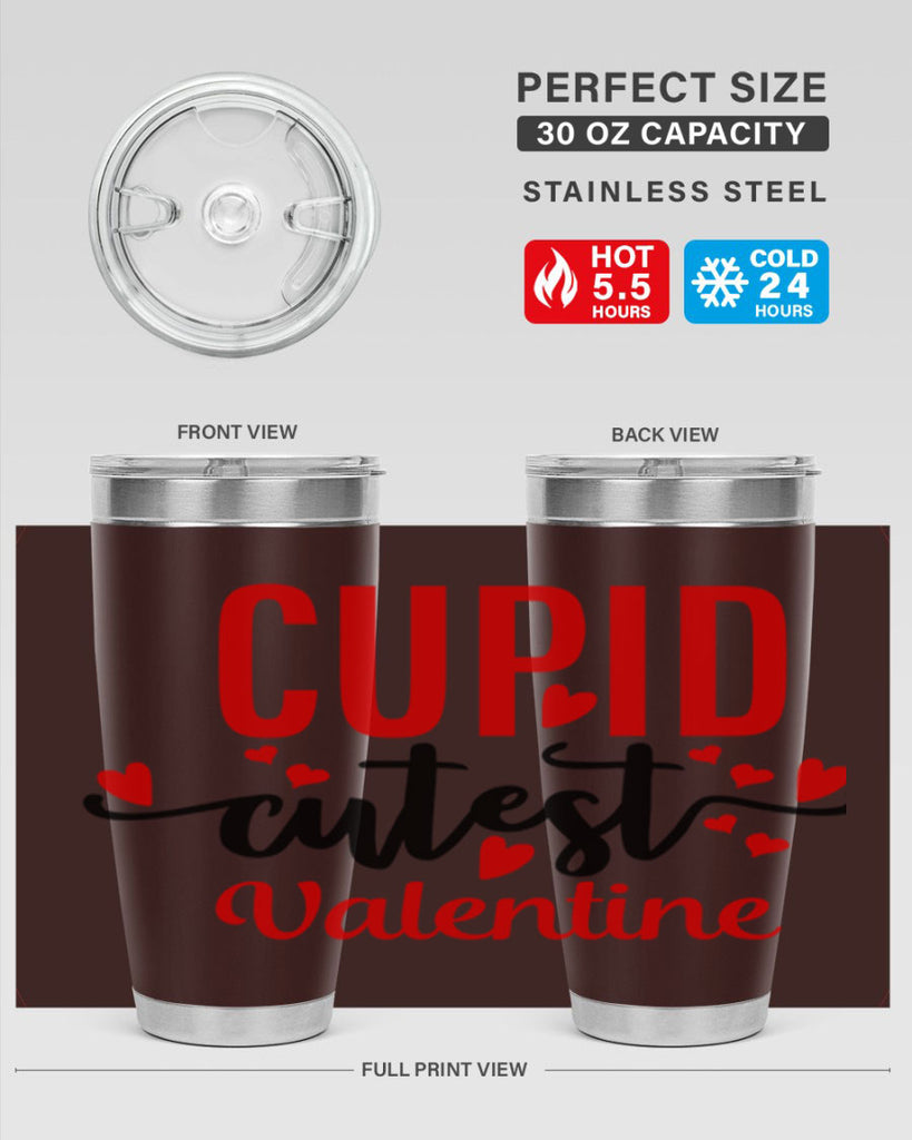 cupid cutest valentine 80#- valentines day- Tumbler