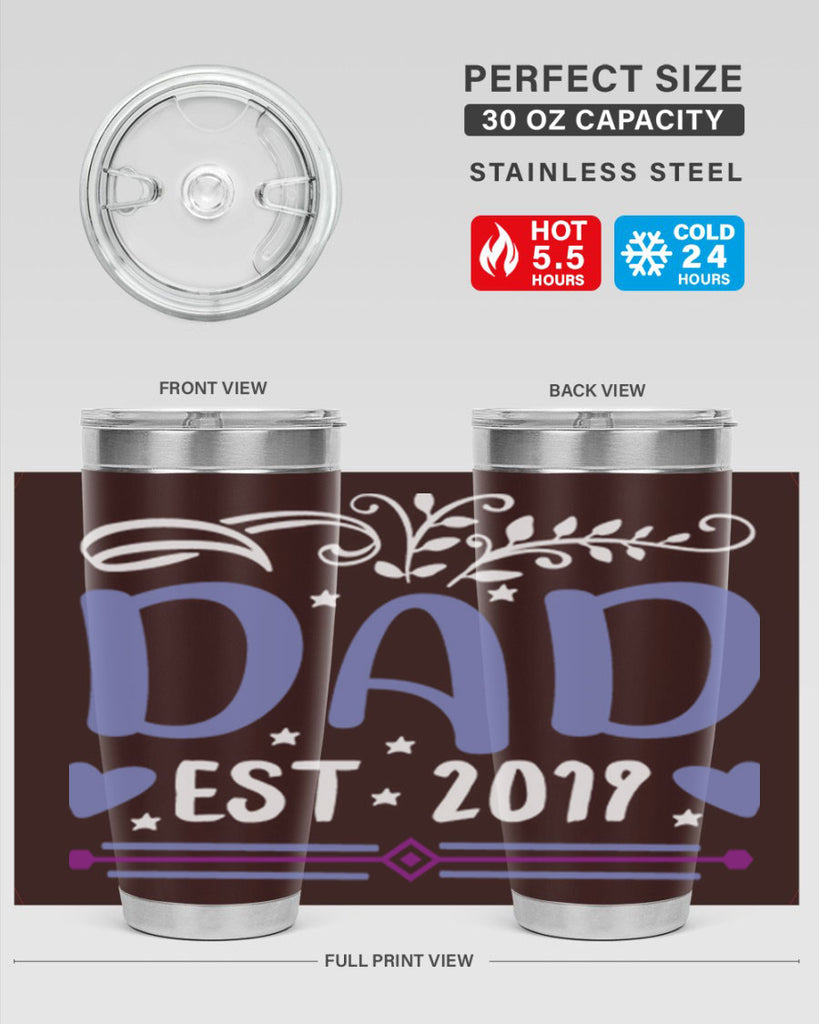 dad est 100#- fathers day- Tumbler
