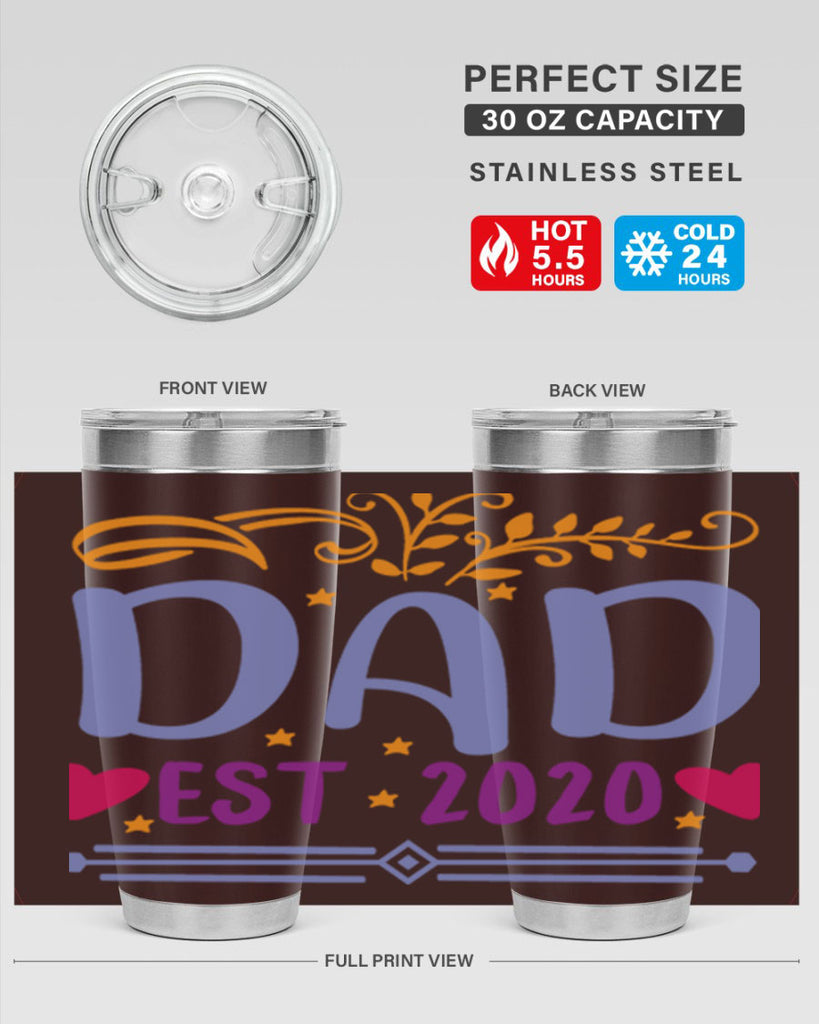 dad est 98#- fathers day- Tumbler