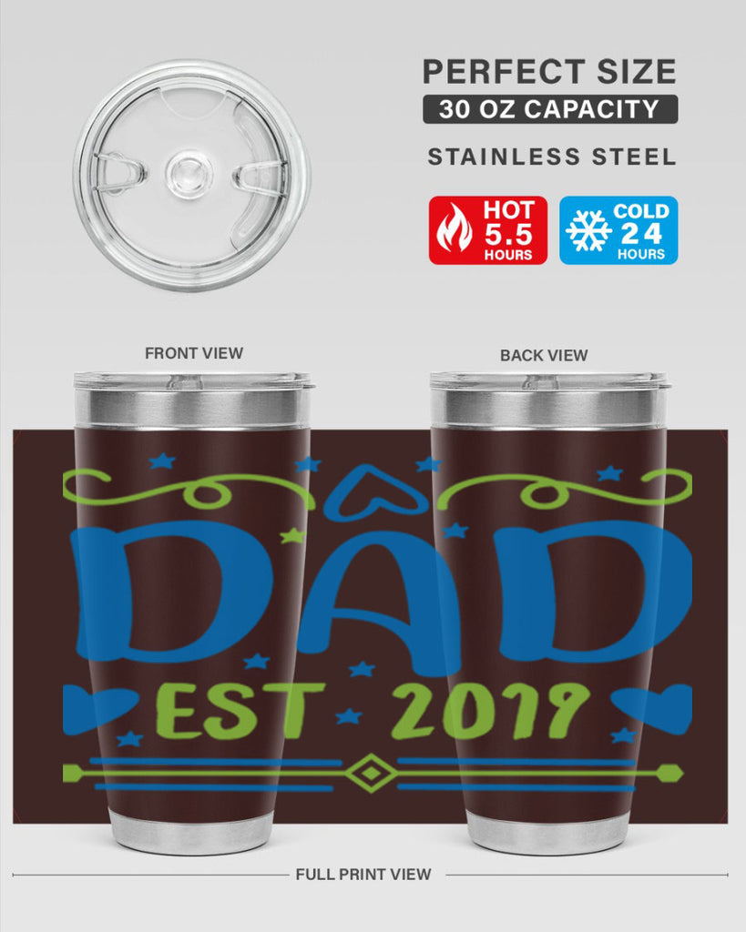 dad est 99#- fathers day- Tumbler