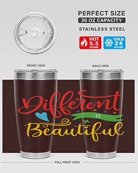 different is beautiful Style 11#- autism- Tumbler