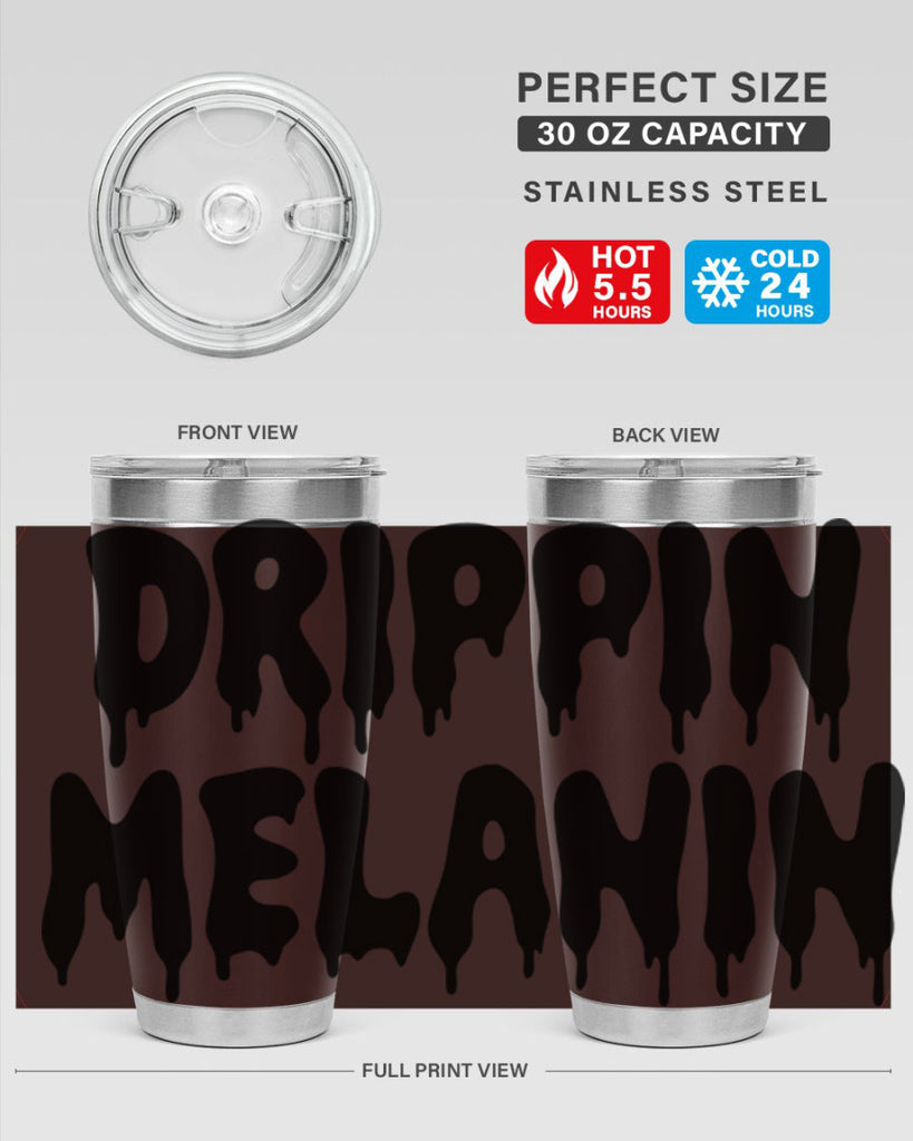 drippinmelanin  160#- black words phrases- Cotton Tank
