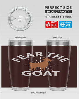 fear the goat Style 4#- goat- Tumbler