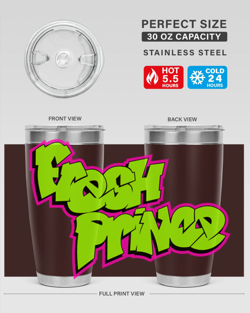 fresh prince 146#- black words phrases- Cotton Tank