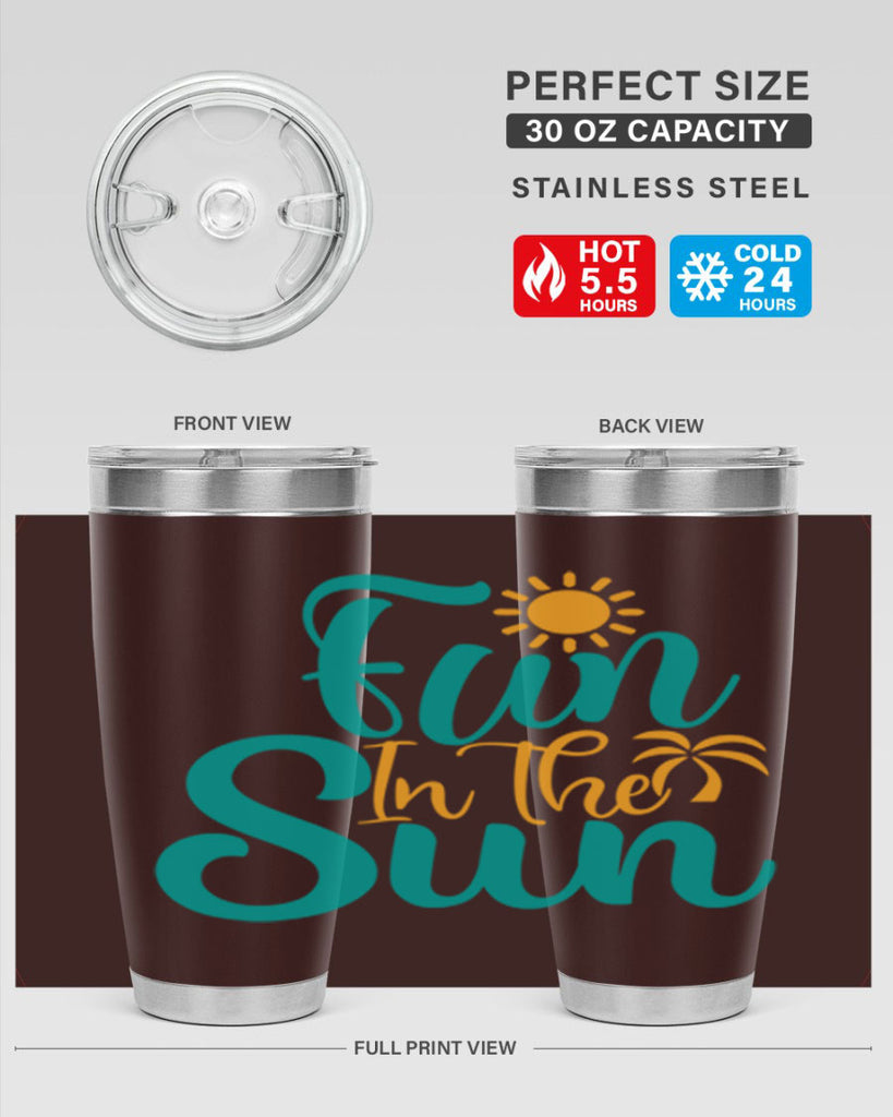 fun in the sun Style 104#- summer- Tumbler