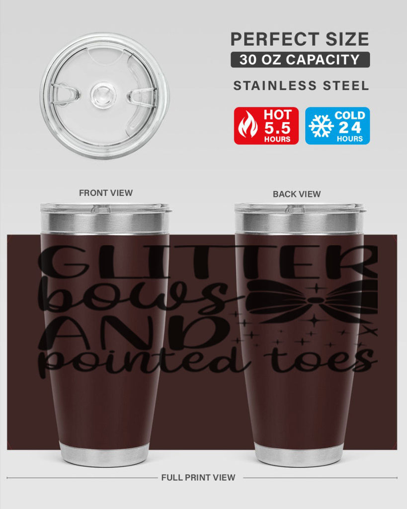 glitter bows and pointed toes44#- ballet- Tumbler